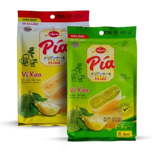 Bánh Pía Mini - Đậu xanh, Lá dứa, Sầu riêng - Chay 6 bánh