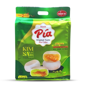 Bánh Pía kim sa - Đậu xanh - Lá dứa - Trứng 420g